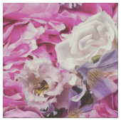Muster der Blume der rosa weißen Lavendel-Rose Stoff (Nahaufnahme)