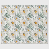 Muster der Blume des Baummohns Geschenkpapier (Flach)