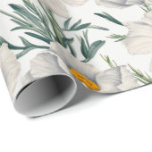 Muster der Blume des Baummohns Geschenkpapier (Rolleneckpunkt)
