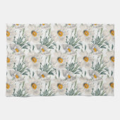 Muster der Blume des Baummohns Geschirrtuch (Horizontal)