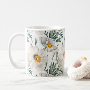 Muster der Blume des Baummohns Kaffeetasse