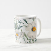 Muster der Blume des Baummohns Kaffeetasse (VorderseiteRechts)