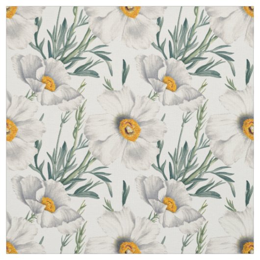Muster der Blume des Baummohns Stoff (Muster)