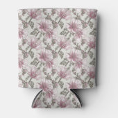 Muster der Blume des rosa Hibiskus Dosenkühler (Vorderseite)