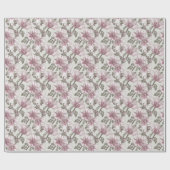 Muster der Blume des rosa Hibiskus Geschenkpapier (Flach)
