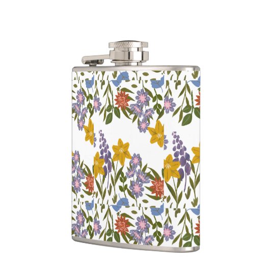 Muster der Blume Flachmann (Links)