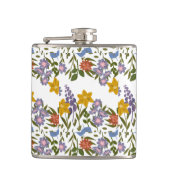 Muster der Blume Flachmann (Vorderseite)