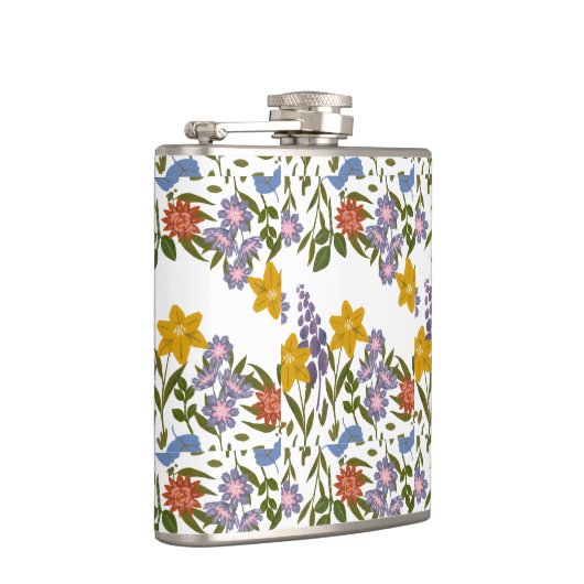 Muster der Blume Flachmann (Rechts)