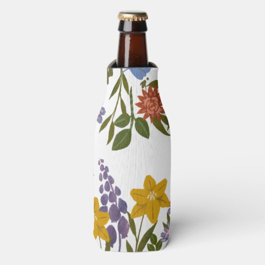 Muster der Blume Flaschenkühler (Flaschenvorderseite)