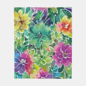 Muster der Blume Fleecedecke (Vorderseite)