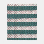 Muster der Blume Fleecedecke (Vorderseite)