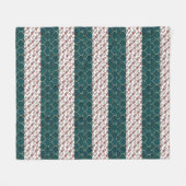 Muster der Blume Fleecedecke (Vorderseite (Horizontal))