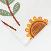 Muster der Blume Fleecedecke (Ecke)