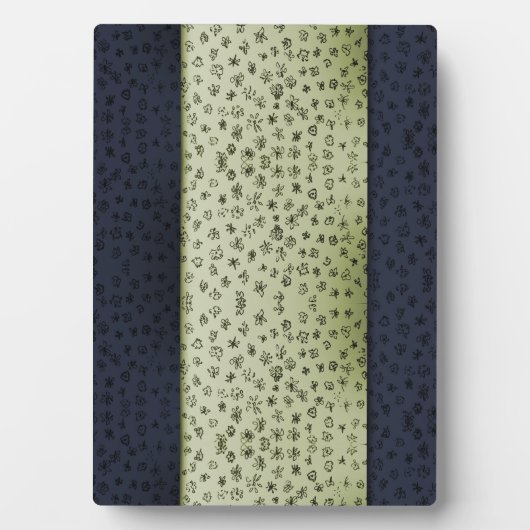 Muster der Blume Fotoplatte (Vorderseite)