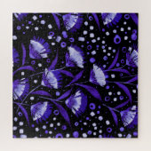 Muster der Blume für die abstrakte Aquarellkarnati Puzzle (Horizontal)