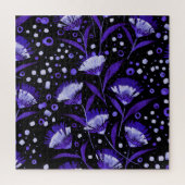 Muster der Blume für die abstrakte Aquarellkarnati Puzzle (Vertikal)