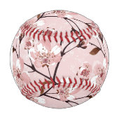 Muster der Blume für Monogram Cherry Blossom Baseball (Vorderseite)