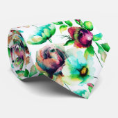 Muster der Blume für Wasserfarben Krawatte (Gerollt)