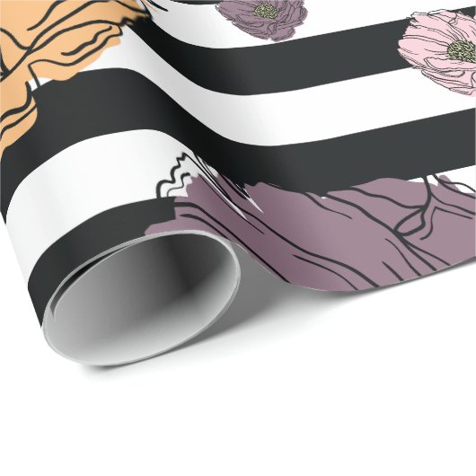 Muster der Blume Geschenkpapier (Rolleneckpunkt)