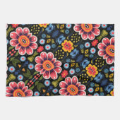 Muster der Blume Geschirrtuch (Horizontal)