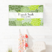 Muster der Blume, grüner Dahlia, Abschluss Banner (Insitu)