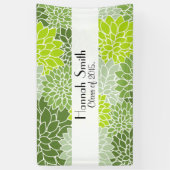 Muster der Blume, grüner Dahlia, Abschluss Banner (Vertikal)