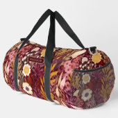 Muster der Blume im Wildland Personalisiert Duffle Bag (Rechte Ecke)