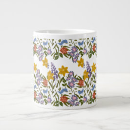 Muster der Blume Jumbo-Tasse