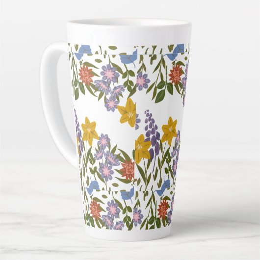 Muster der Blume Milchtasse (Linke Ecke)