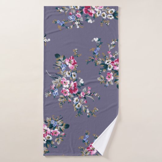 Muster der Blume, Muster der textilen Illustration Badehandtuch (Badehandtuch)