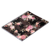 Muster der Blume, Muster der textilen Illustration Notizblock (Linke Seite)