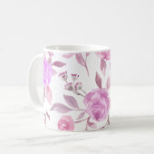 Muster der Blume Pastel Kaffeetasse (Vorderseite Links)