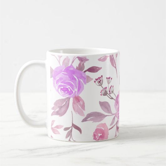 Muster der Blume Pastel Kaffeetasse (Links)
