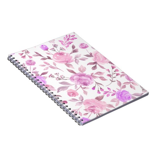 Muster der Blume Pastel Notizblock (Rechte Seite)