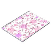 Muster der Blume Pastel Notizblock (Linke Seite)