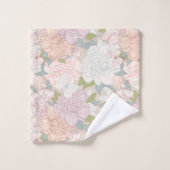 Muster der Blume Pastel Peony & Butterfly Badhandtuch Set (Waschlappen)