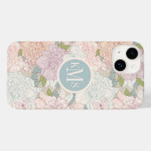Muster der Blume Pastel Peony & Butterfly Case-Mate iPhone Hülle (Rückseite (Horizontal))