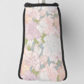Muster der Blume Pastel Peony & Butterfly Golf Headcover (Rotieren 90)