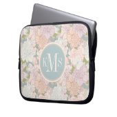Muster der Blume Pastel Peony & Butterfly Laptopschutzhülle (Vorderseite Links)