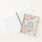 Muster der Blume Pastel Peony & Butterfly Notizblock (Innenseite)