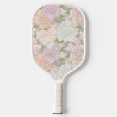 Muster der Blume Pastel Peony & Butterfly Pickleball Schläger (Rückseite)