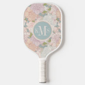 Muster der Blume Pastel Peony & Butterfly Pickleball Schläger (Vorderseite)