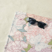 Muster der Blume Pastel Peony & Butterfly Strandtuch (Beispiel)