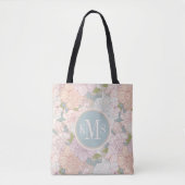 Muster der Blume Pastel Peony & Butterfly Tasche (Vorderseite)