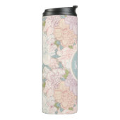 Muster der Blume Pastel Peony & Butterfly Thermosbecher (Nach links gedreht)