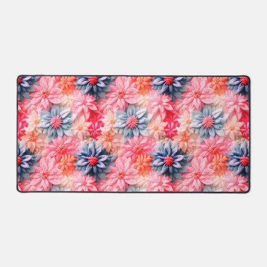 Muster der Blume Pastel Schreibtischunterlage (Vorderseite)