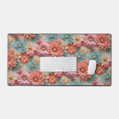 Muster der Blume Pastel Schreibtischunterlage (Tastatur & Maus)