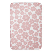 Muster der Blume - Rosa und Weiß Badematte (Vorderseite Vertikal)