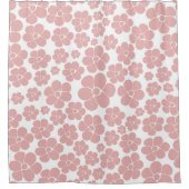 Muster der Blume - Rosa und Weiß Duschvorhang (Vorderseite)