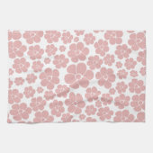 Muster der Blume - Rosa und Weiß Geschirrtuch (Horizontal)
